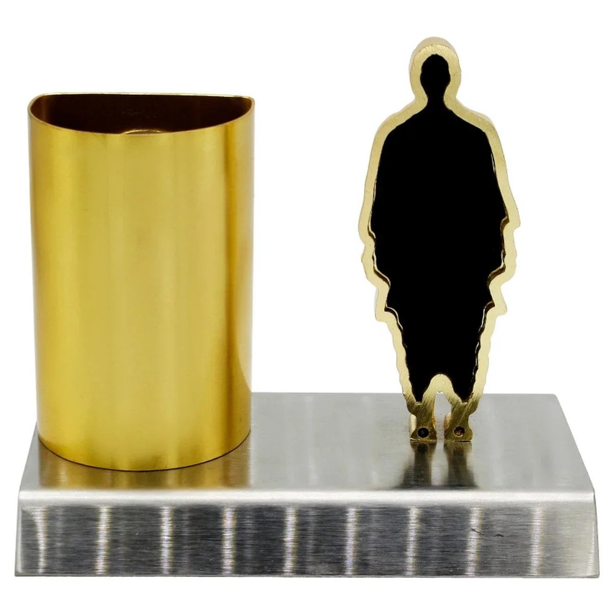 jags-mumbai Pen Stands Pen Stand With Watch Sardar Patel Statue