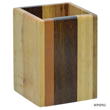 Wooden Pen Stand Square WPSP02
