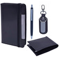 jags-mumbai Pen Stylish Gifts Set: Keychain, Pen, Wallet, and Gents Dairy in Black (SET1682BK)