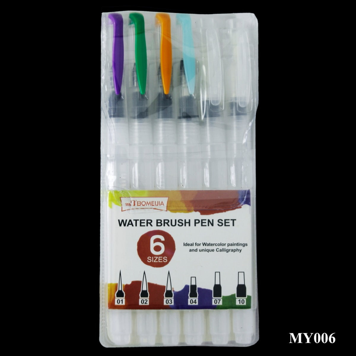 jags-mumbai Pen Water Brush Paint Pen 6pcs MY-006