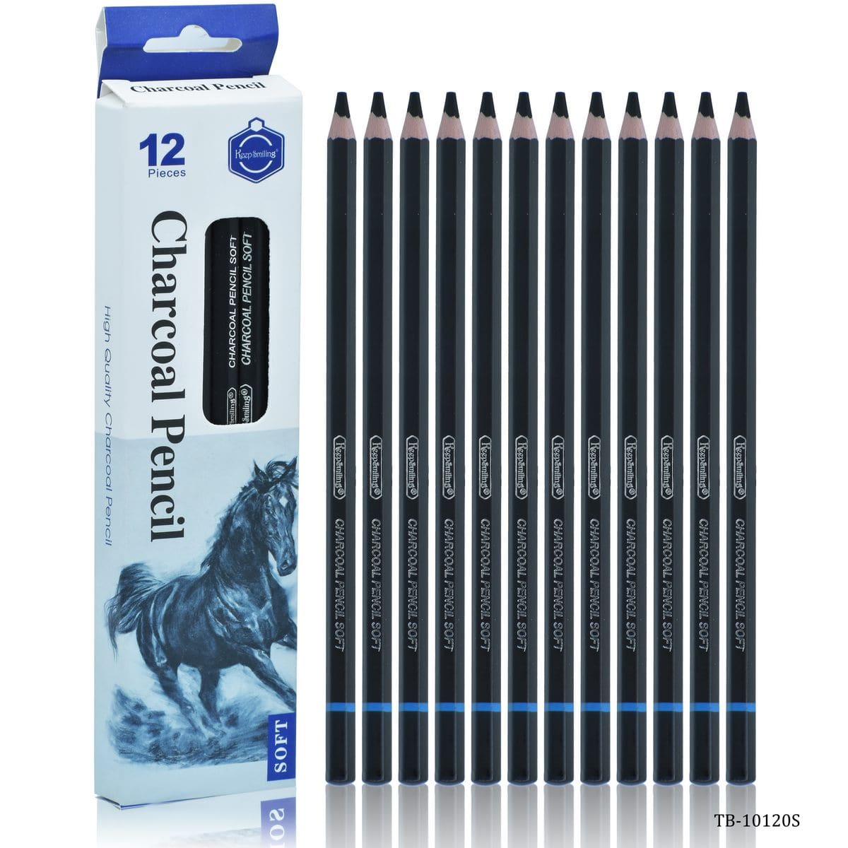 jags-mumbai Pencil Charcoal Pencils 12 Pieces