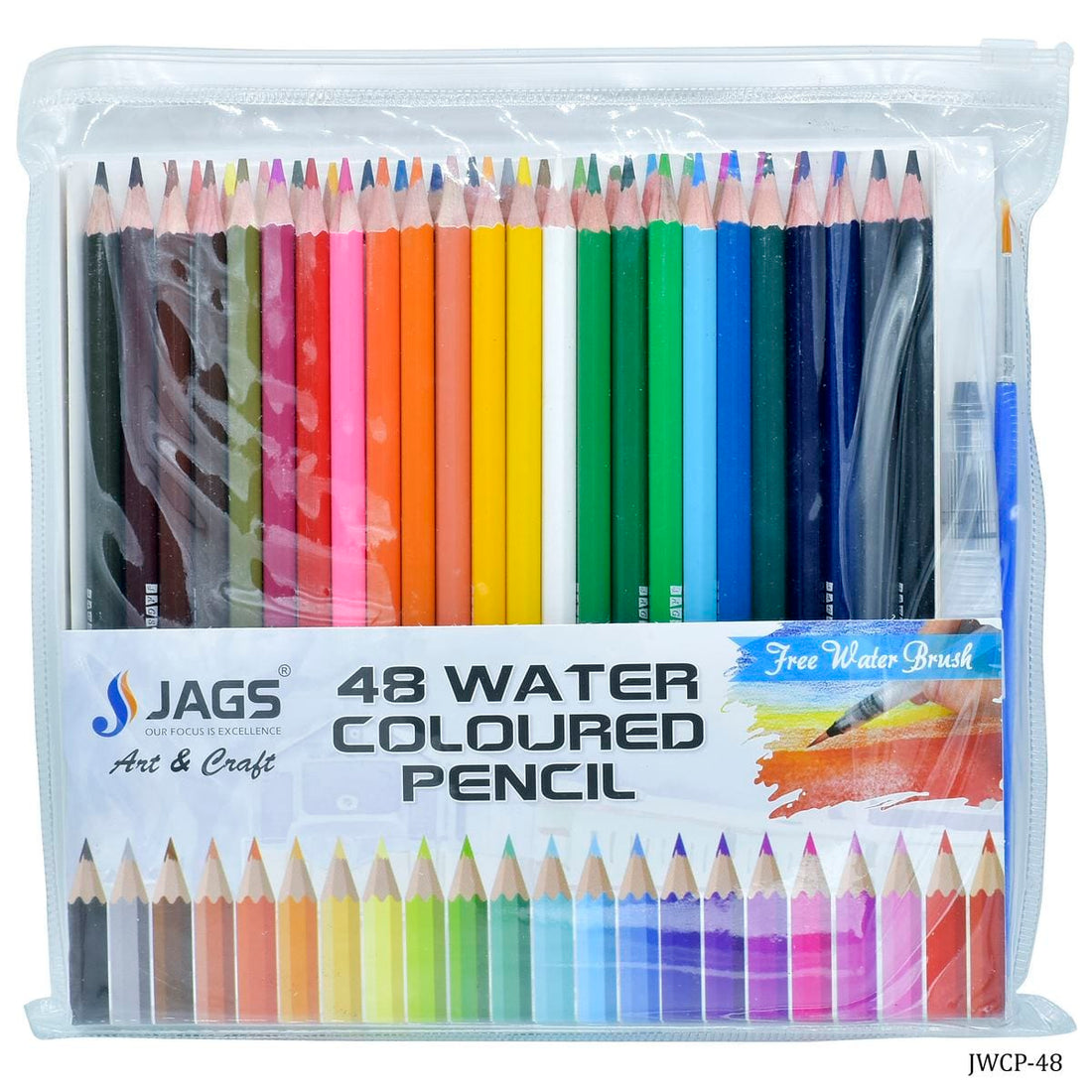 jags-mumbai Pencil Jags Water Colour Pencil 48 Colours JWCP-48