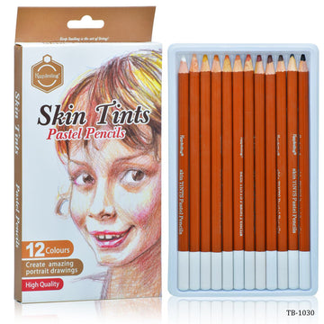 Skin Tints Pastel Pencils 12 Pieces