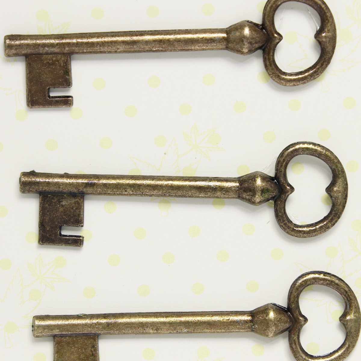 jags-mumbai Pendant "Craft Metal Charms Key Set - Big 3pcs (CMCK02)"