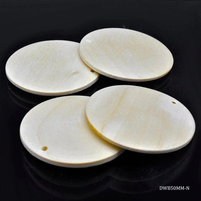 Decorative Wooden Pendant Plain XL Big 4pcs