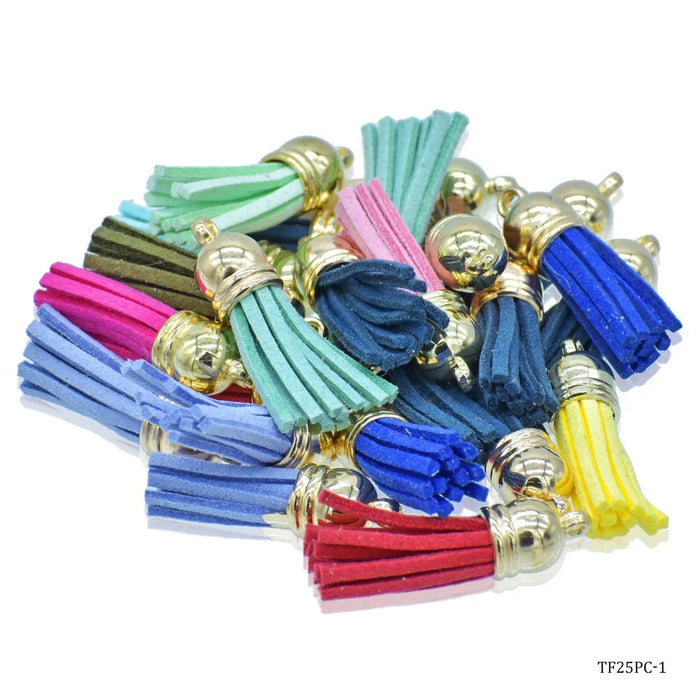 Tassel Fitting Gold Mix Colour 25 Pcs