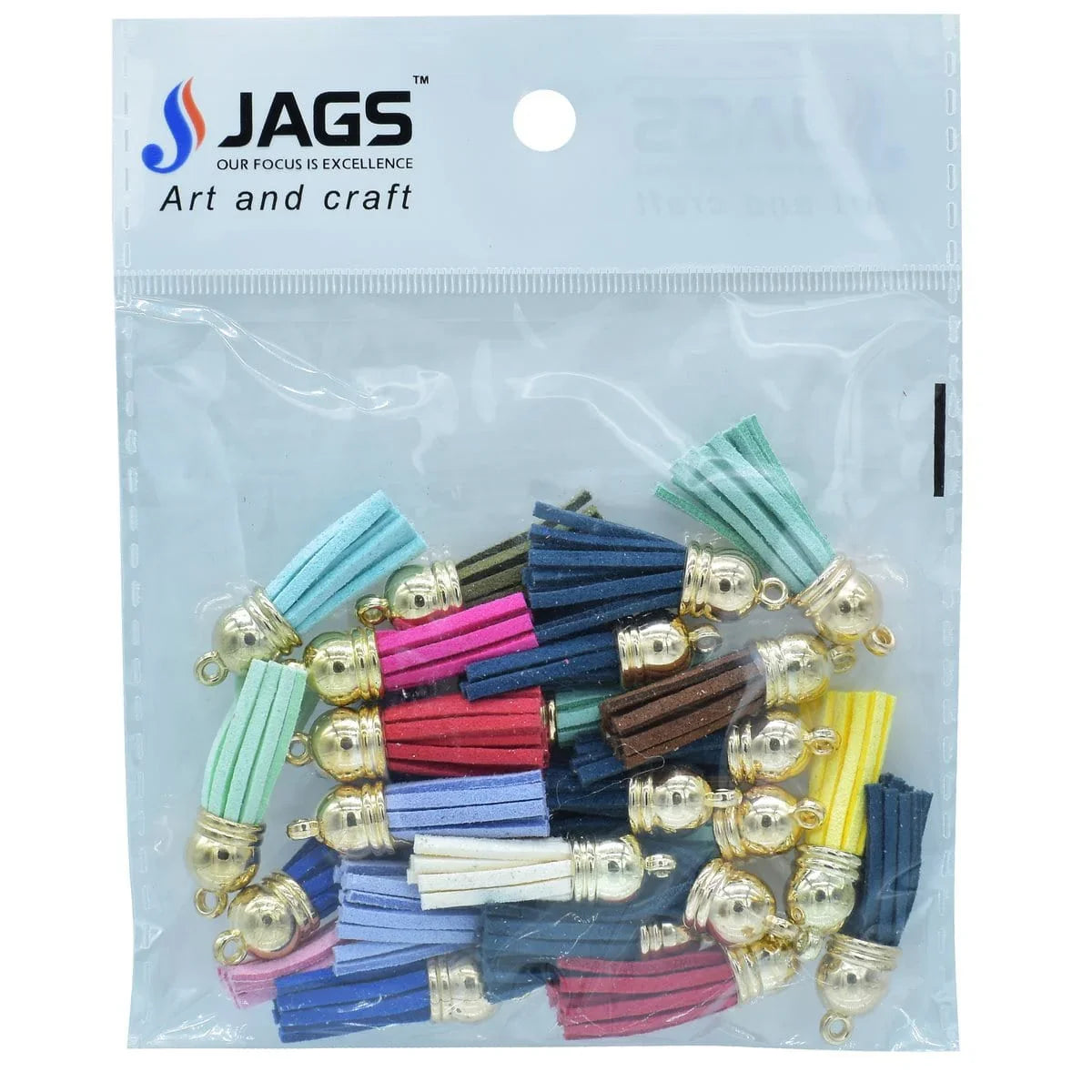 jags-mumbai Pendant Tassel Fitting Gold Mix Colour 25 Pcs
