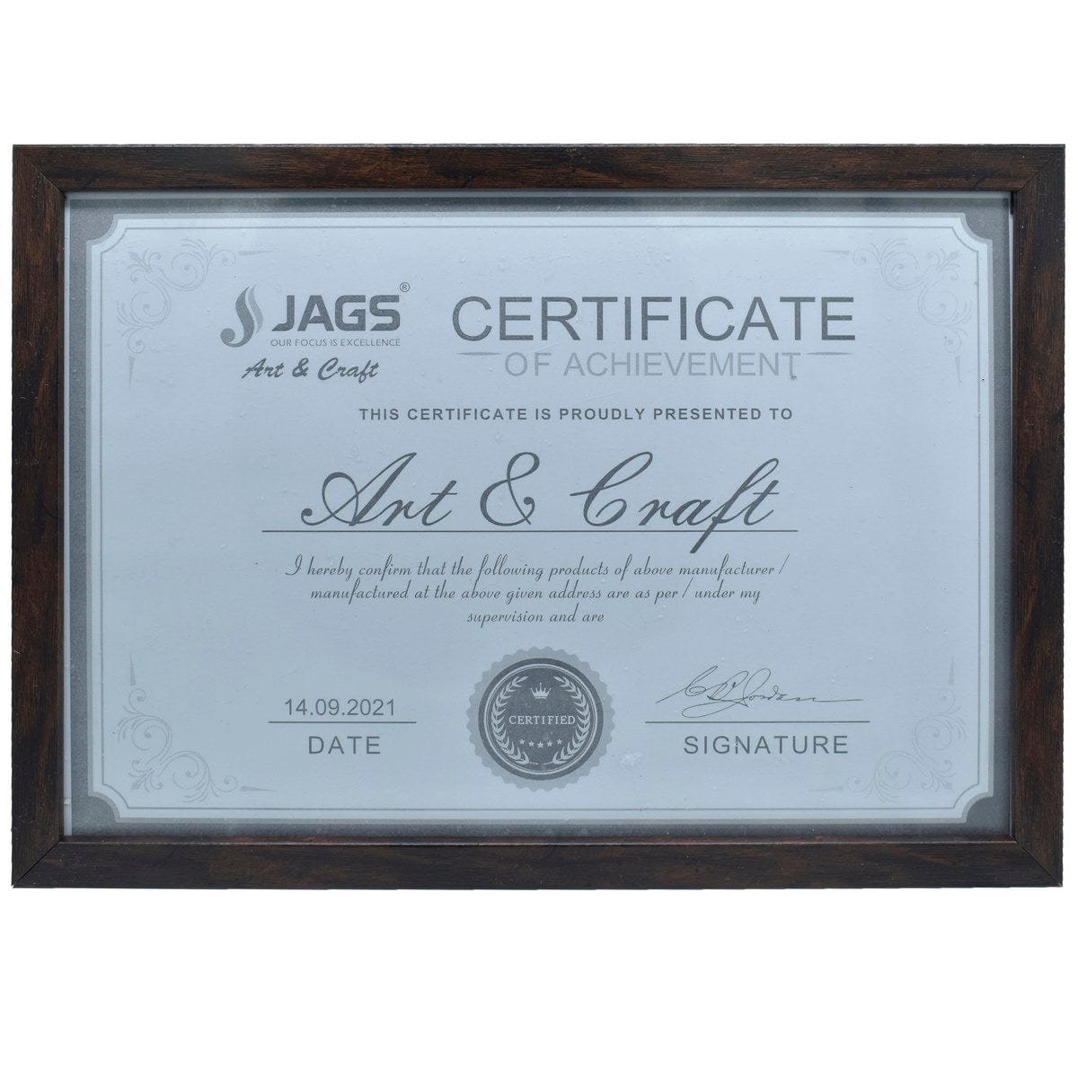 jags-mumbai Photo Frame A3 certificate Photo Frame PFMA3BN