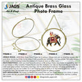 jags-mumbai Photo Frame Photo Frame Brass Glass Round 10Inch PFBMR-10