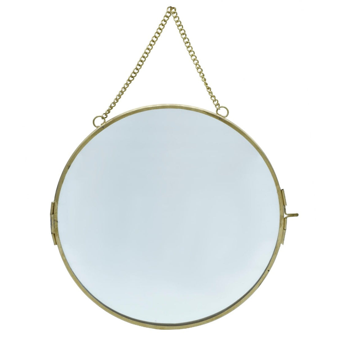 jags-mumbai Photo Frame Photo Frame Brass Glass Round 6Inch