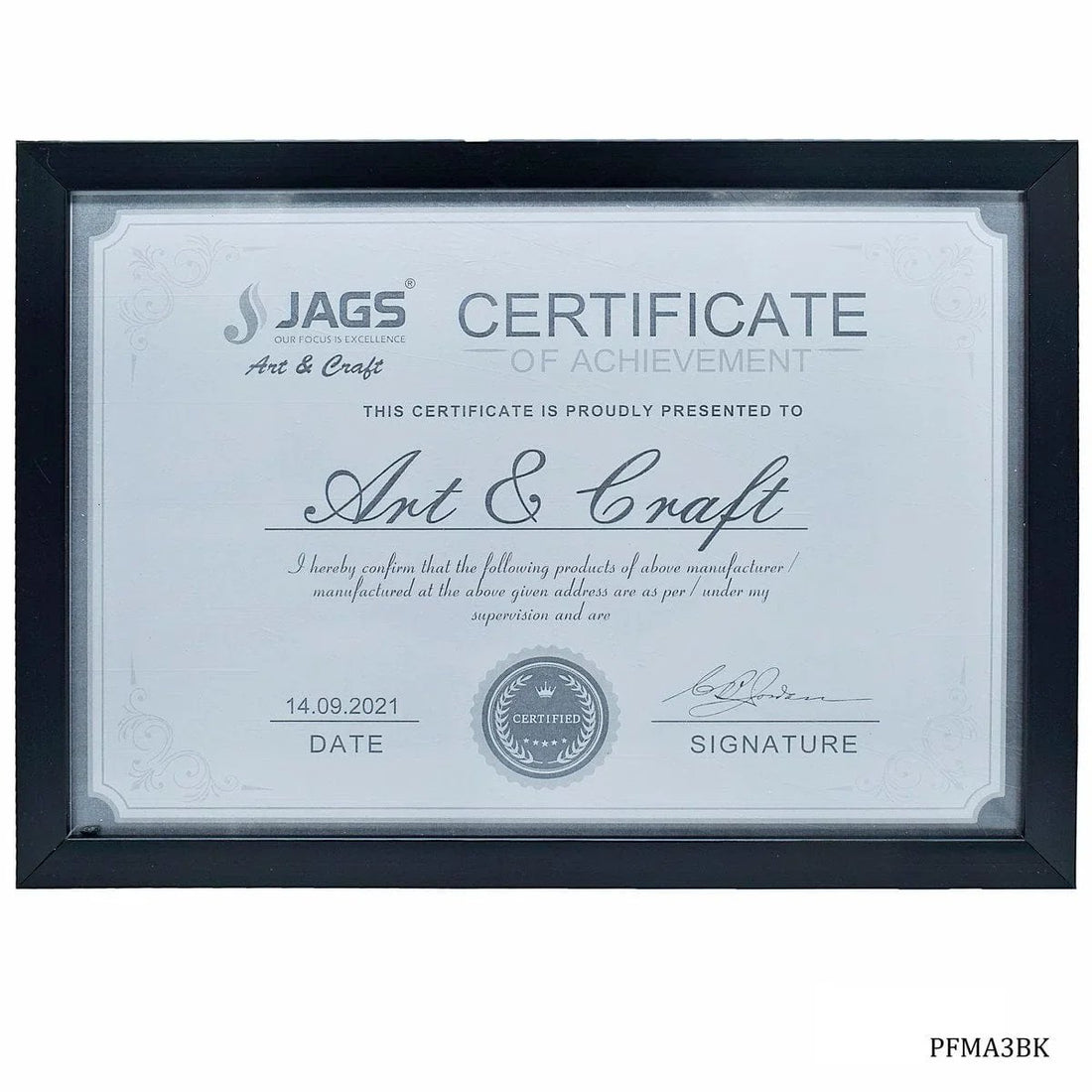 jags-mumbai Photo Frame Photo Frame For Certificate PFMA3BK