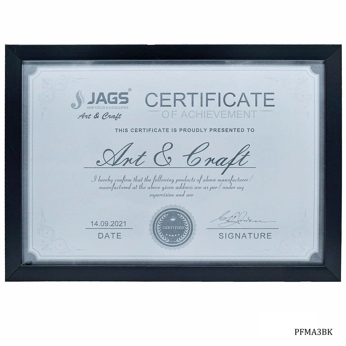 jags-mumbai Photo Frame Photo Frame For Certificate PFMA3BK