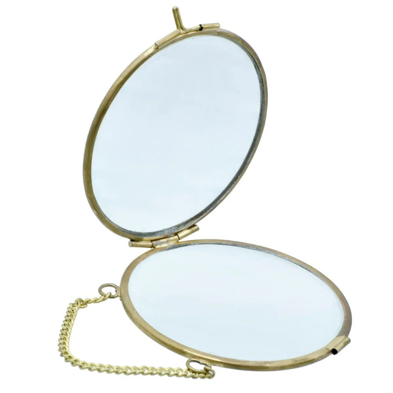 jags-mumbai Photo Frames and Glass Frames Photo Frame Brass Glass Round 4Inch PFBMR-4