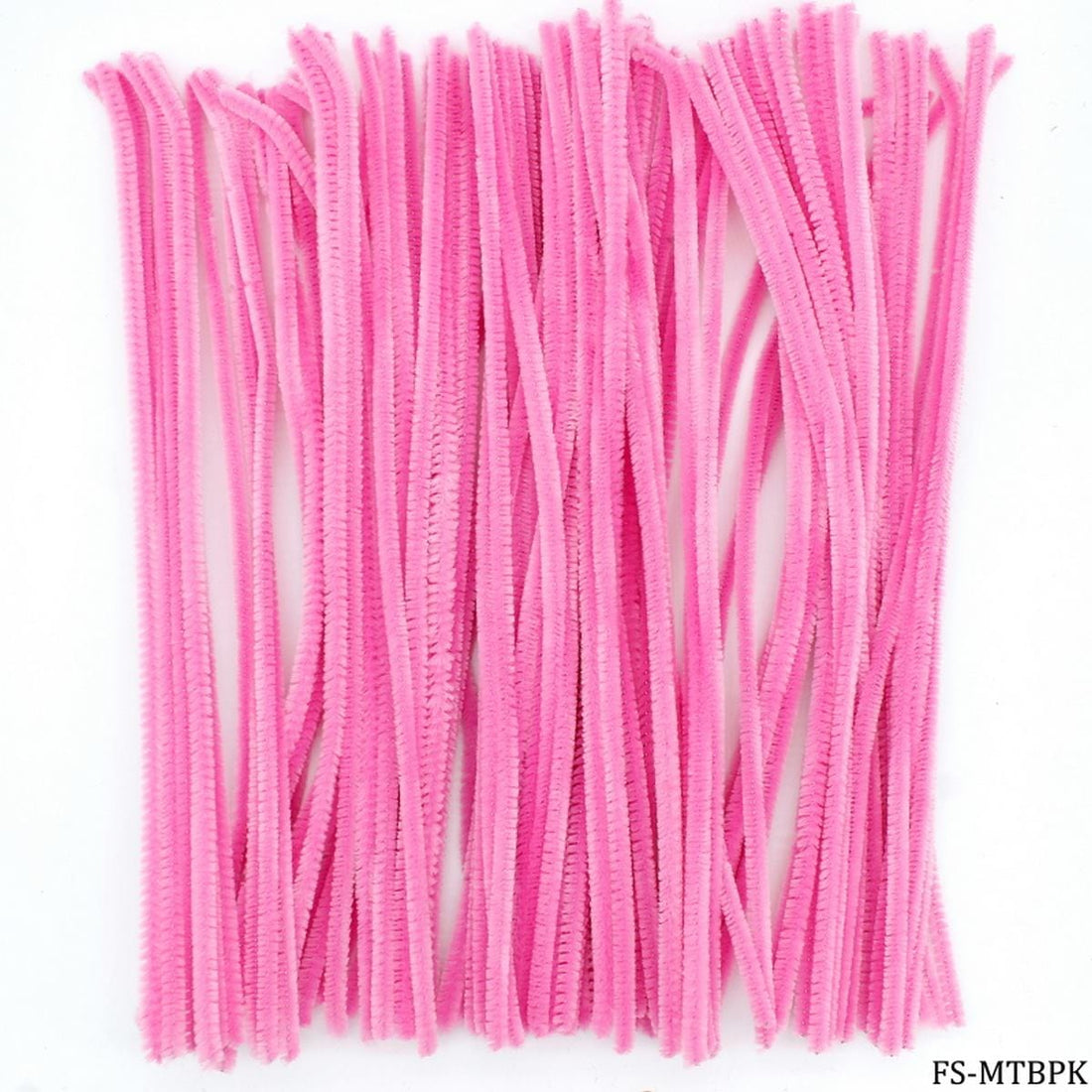 jags-mumbai Pompom & Pipe cleaner Craft Decorative Roll 100pcs Baby Pink FS-MTBPK