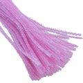 jags-mumbai Pompom & Pipe cleaner Craft decorative roll glitter100pcs BPink