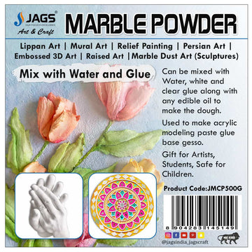 jags-mumbai Pompom & Pipe cleaner Jags Marble and Casting Powder 500Gsm: Unleash Your Creative Imagination