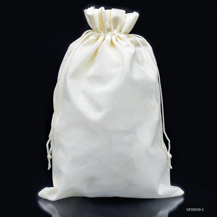 Gift Pouch Cloth Cream Colour Pack of 50pcs