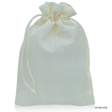 Gift Pouch Cloth Cream Medium Pack of 50pcs