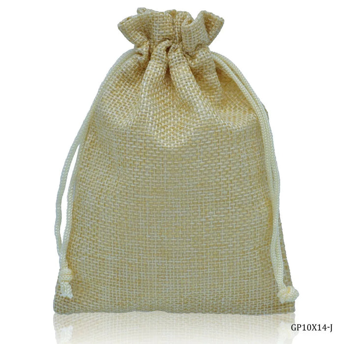 Gift Pouch Cloth Jute Colour Medium Pack of 50pcs