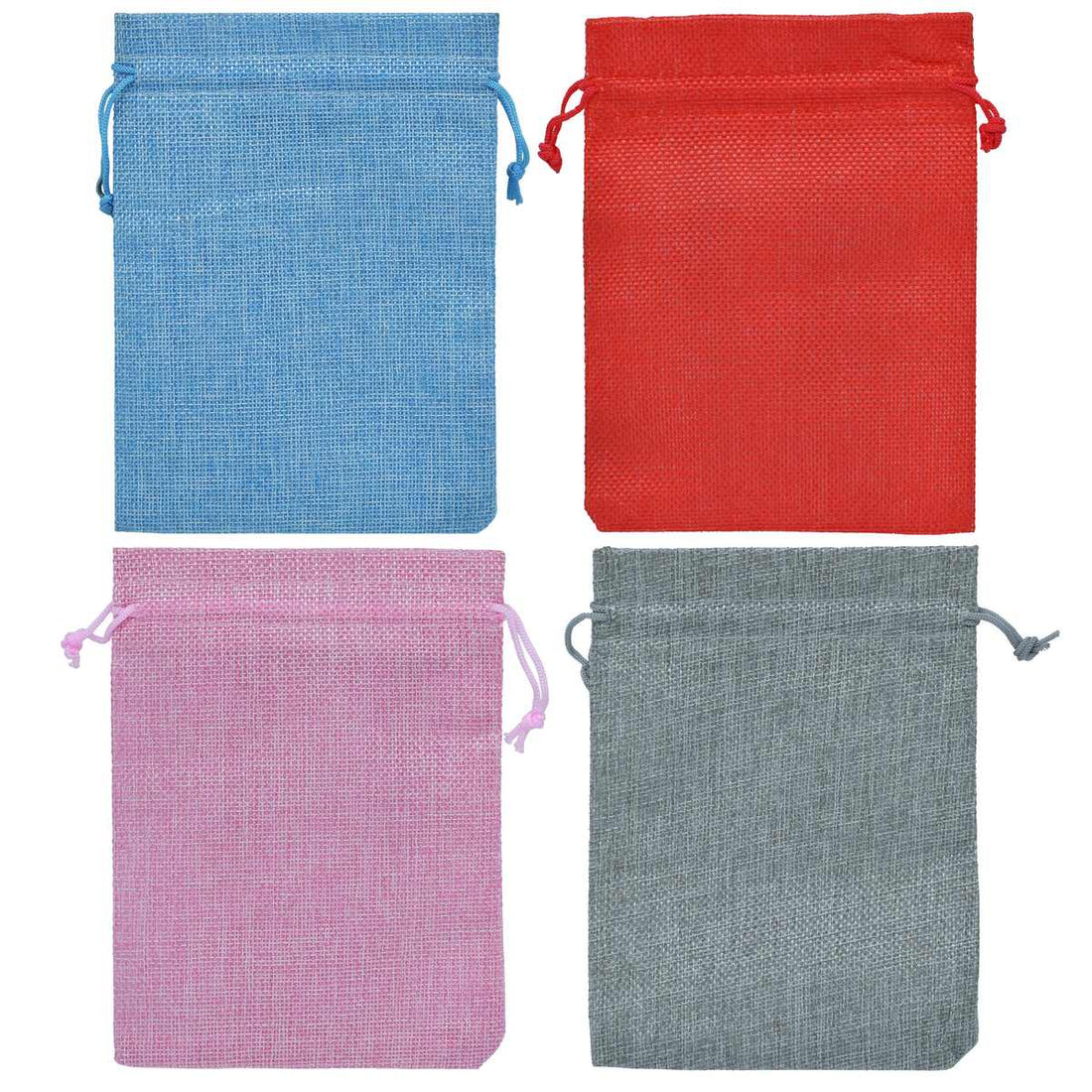 jags-mumbai Pouch jute pouch assorted colour size 13X18 CM Pack of 50 Pcs