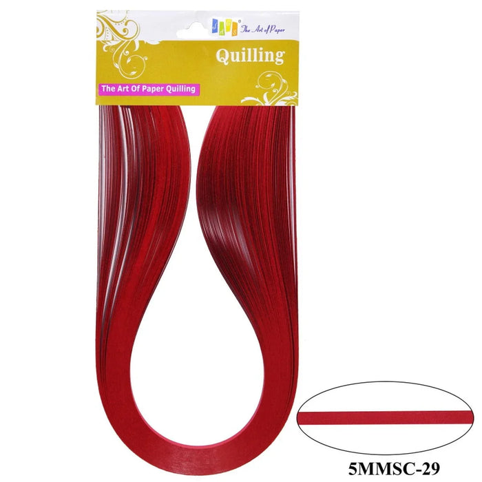 Maroon 5mm Quilling Strips - High Quality & Affordable