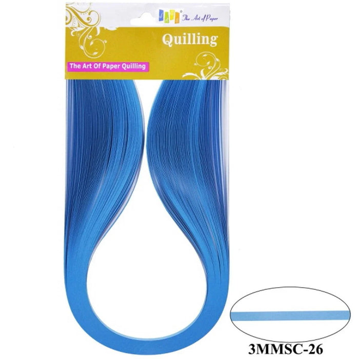 Quilling Strip 3mm S/C 26 Flo. Blue