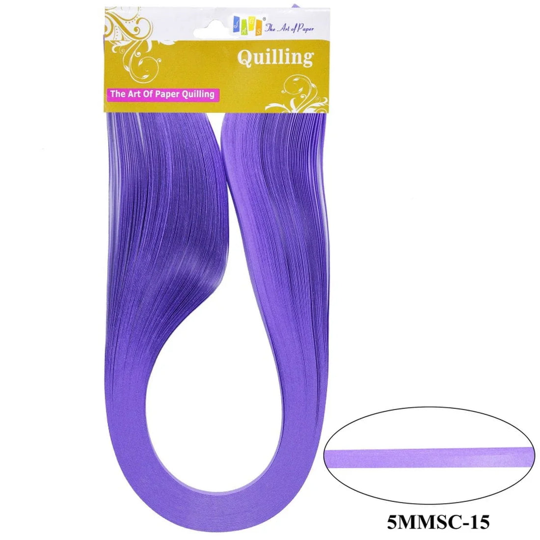 jags-mumbai Qilling Paper Quilling Strip 5mm S/C 15 Light Blue