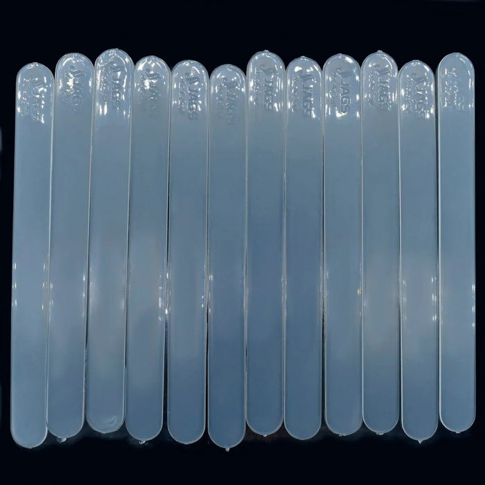 Jags Plastic Stick White 12Pcs Set JPSW12P