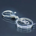 jags-mumbai Resin Accessories And More Key Chain Fitting Silver With Hook 5Pcs KF5PCSR