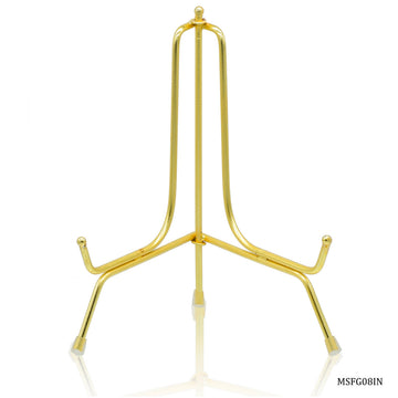 Metal Stand Folding Gold 8 Inch MSFG08IN