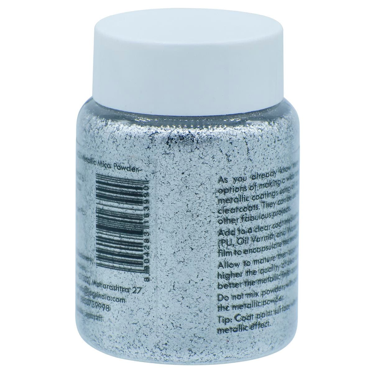 jags-mumbai Resin And Pigments Jags Metallic Mica Powder 15Gms Silver 3216 JMMP3216