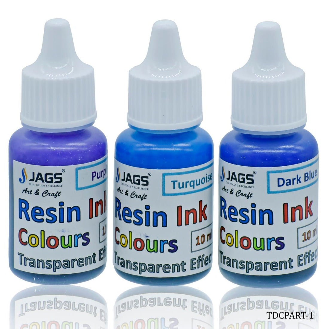 jags-mumbai Resin Create Stunning Transparent Effects with our Resin Ink Colours Set of 3Ps