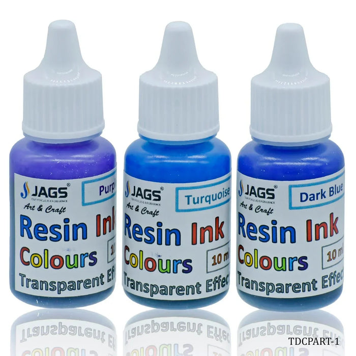 Create Stunning Transparent Effects with our Resin Ink Colours Set of 3Ps