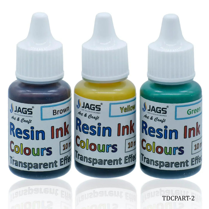 Create Stunning Transparent Effects with our Resin Ink Colours Set of 3Ps