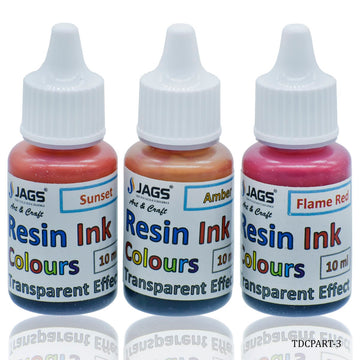 Create Stunning Transparent Effects with our Resin Ink Colours Set of 3Ps