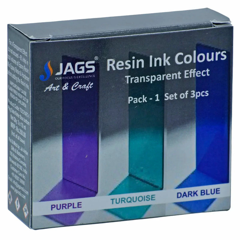 jags-mumbai Resin Create Stunning Transparent Effects with our Resin Ink Colours Set of 3Ps