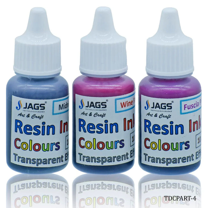 Create Stunning Transparent Effects with our Resin Ink Colours Set of 3Ps