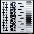 jags-mumbai Resin Jags Stencil Plastic Border 4in1 2x8 Inch - Add Elegance to Your Designs with Versatile Border Stencils!