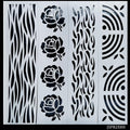 jags-mumbai Resin Jags Stencil Plastic Border 4in1 2x8 Inch - Elevate Your Projects with Versatile Border Stencils!