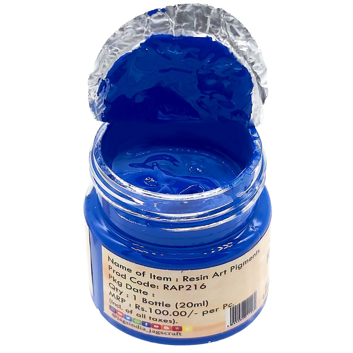 jags-mumbai Resin Pigment Resin Art Pigments 20ML Deep Blue RAP216