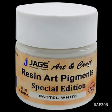 jags-mumbai Resin Pigment Resin Art Pigments 20ML Pastel White RAP208