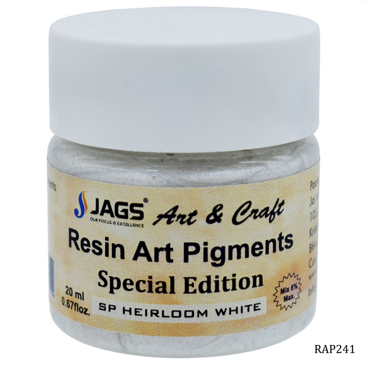 jags-mumbai Resin Pigment Resin Art Pigments 20ML Sp Heirloom White RAP241