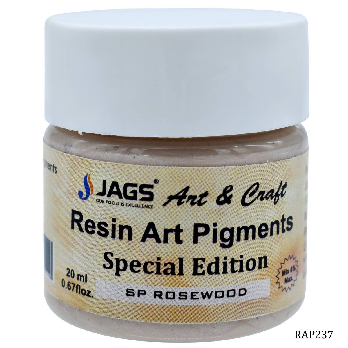 jags-mumbai Resin Pigment Resin Art Pigments 20ML SP Rosewood RAP237