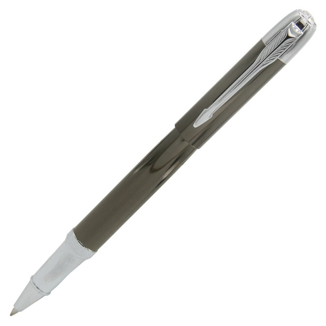 jags-mumbai Roller Pens Elevate Your Writing Experience with Roller Pen Black Silver Clip Gun Mate 6893RPSC