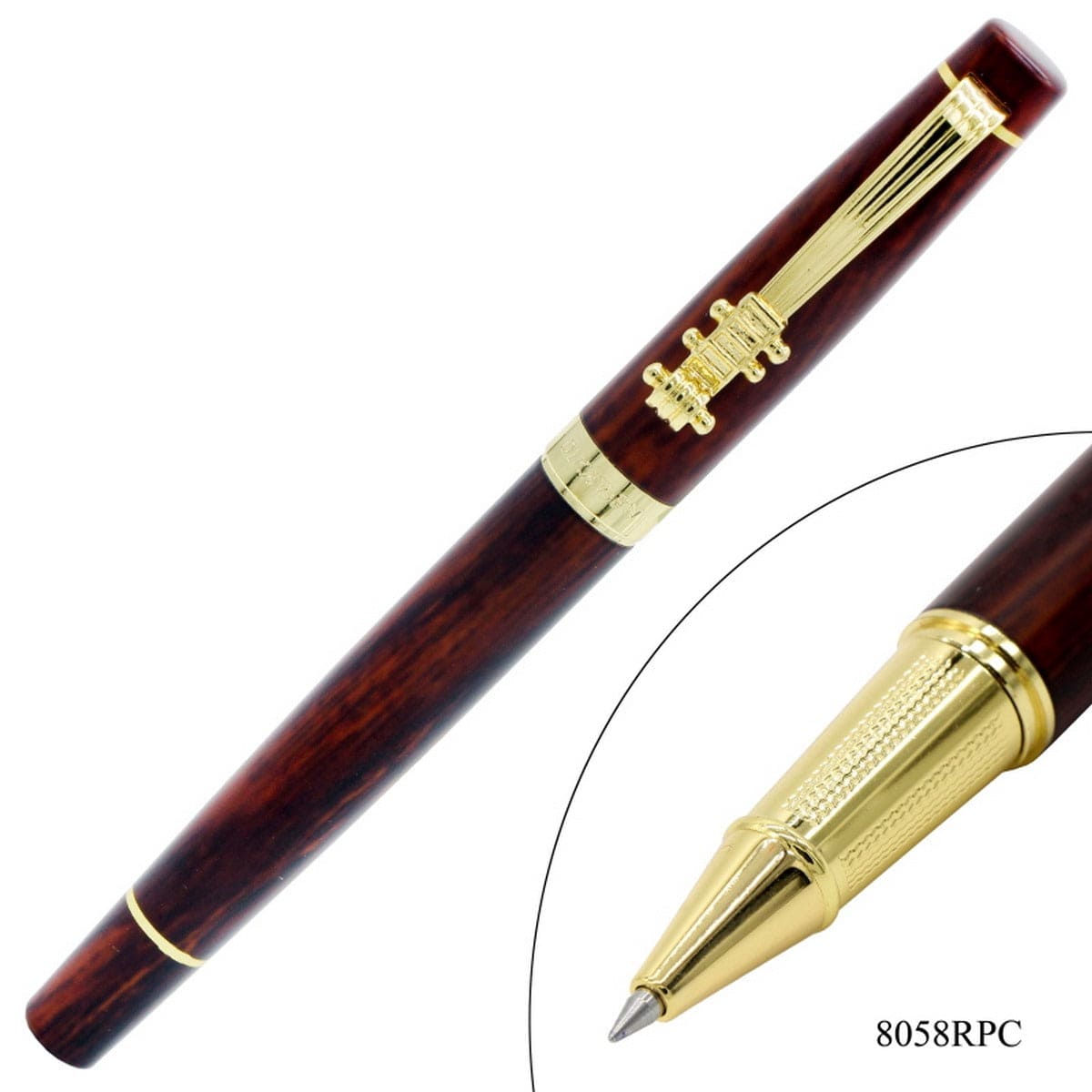 jags-mumbai Roller Pens Roller Pen Color Wood Violen Golden Clip