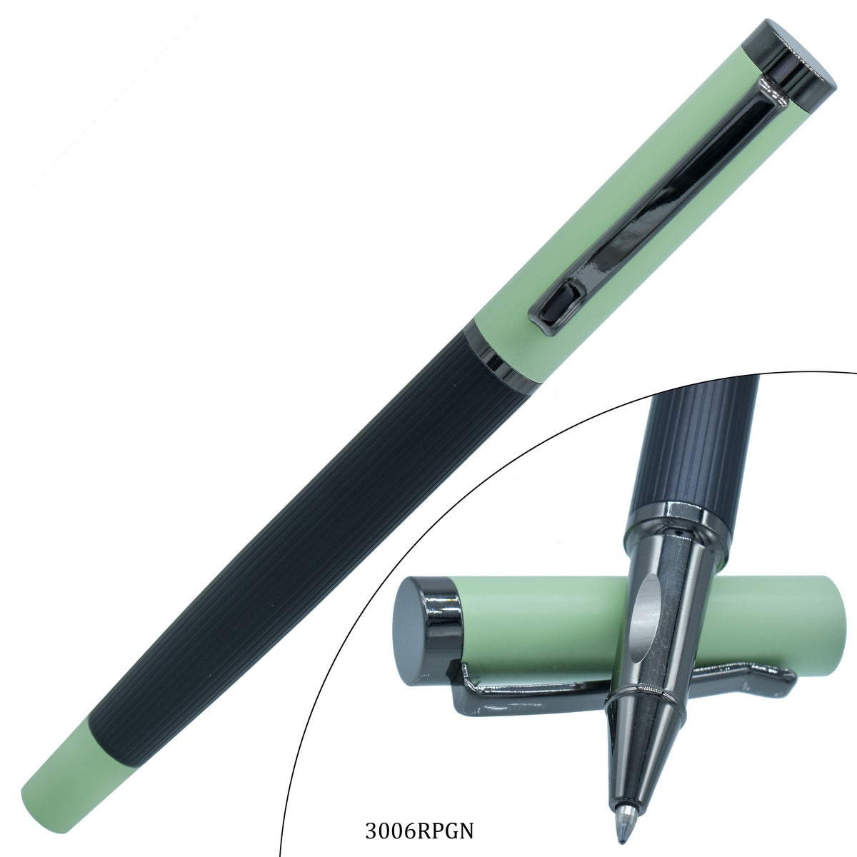 jags-mumbai Roller Pens Roller Pen Half Colour Black and Green