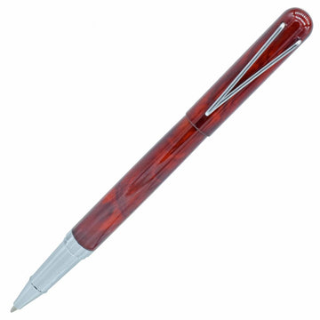 Roller Pen Red Silver Clip