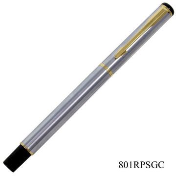 Roller Pen Silver Body Golden Clip