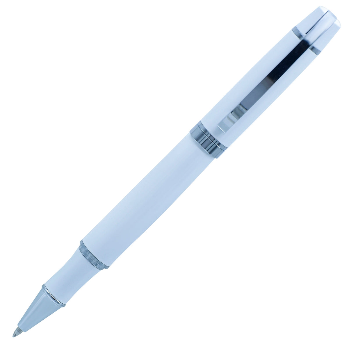 jags-mumbai Roller Pens Roller Pen White Silver Clip
