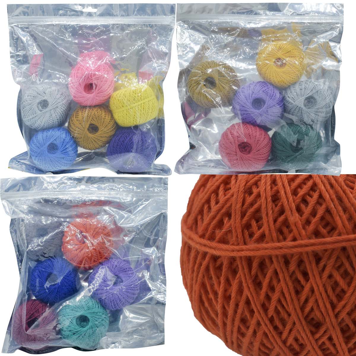 jags-mumbai Rope Jags Craft Cotton Rope Colour (6pcs) - JCCR00